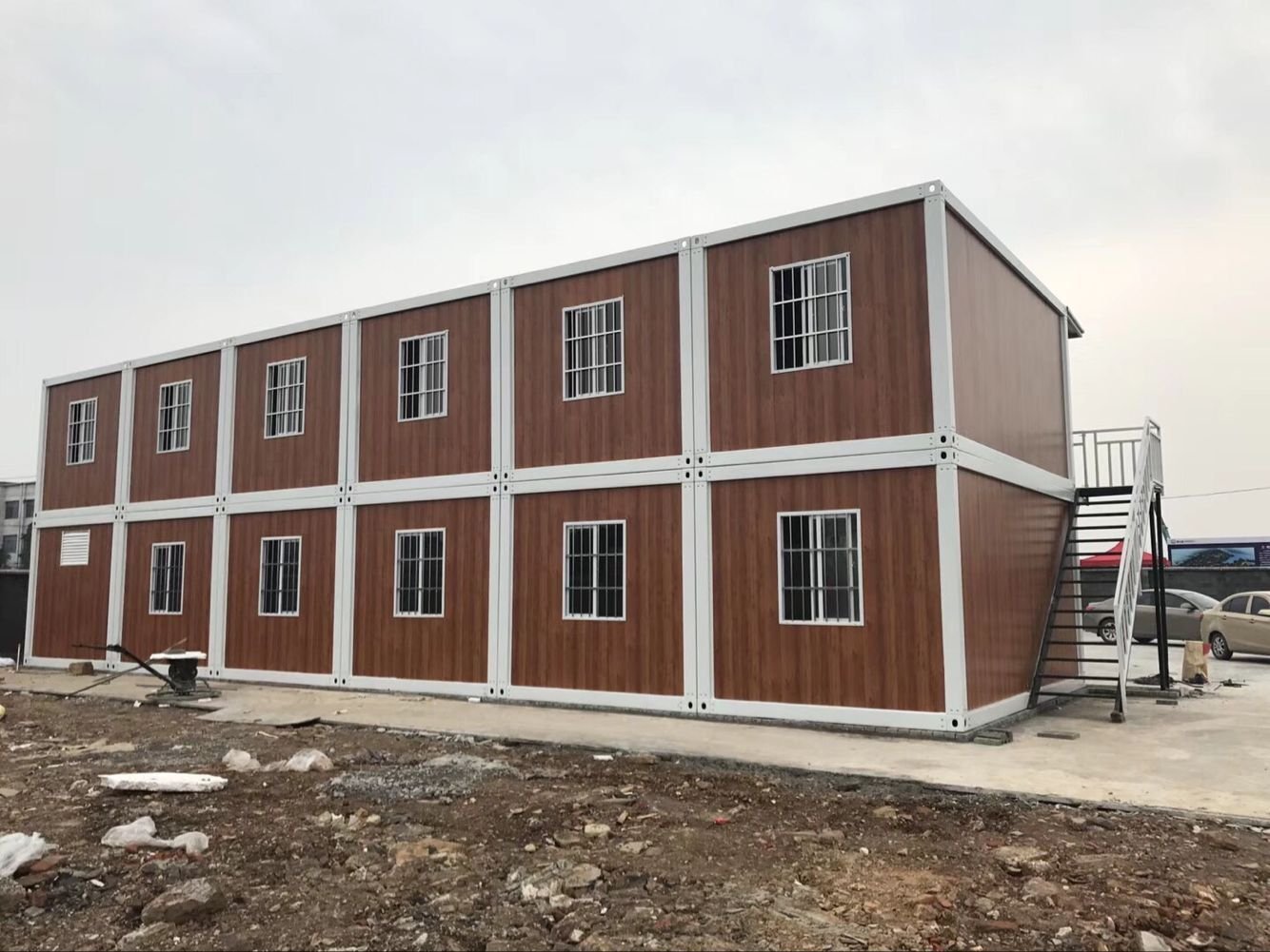 Two floor mobile detachable container house