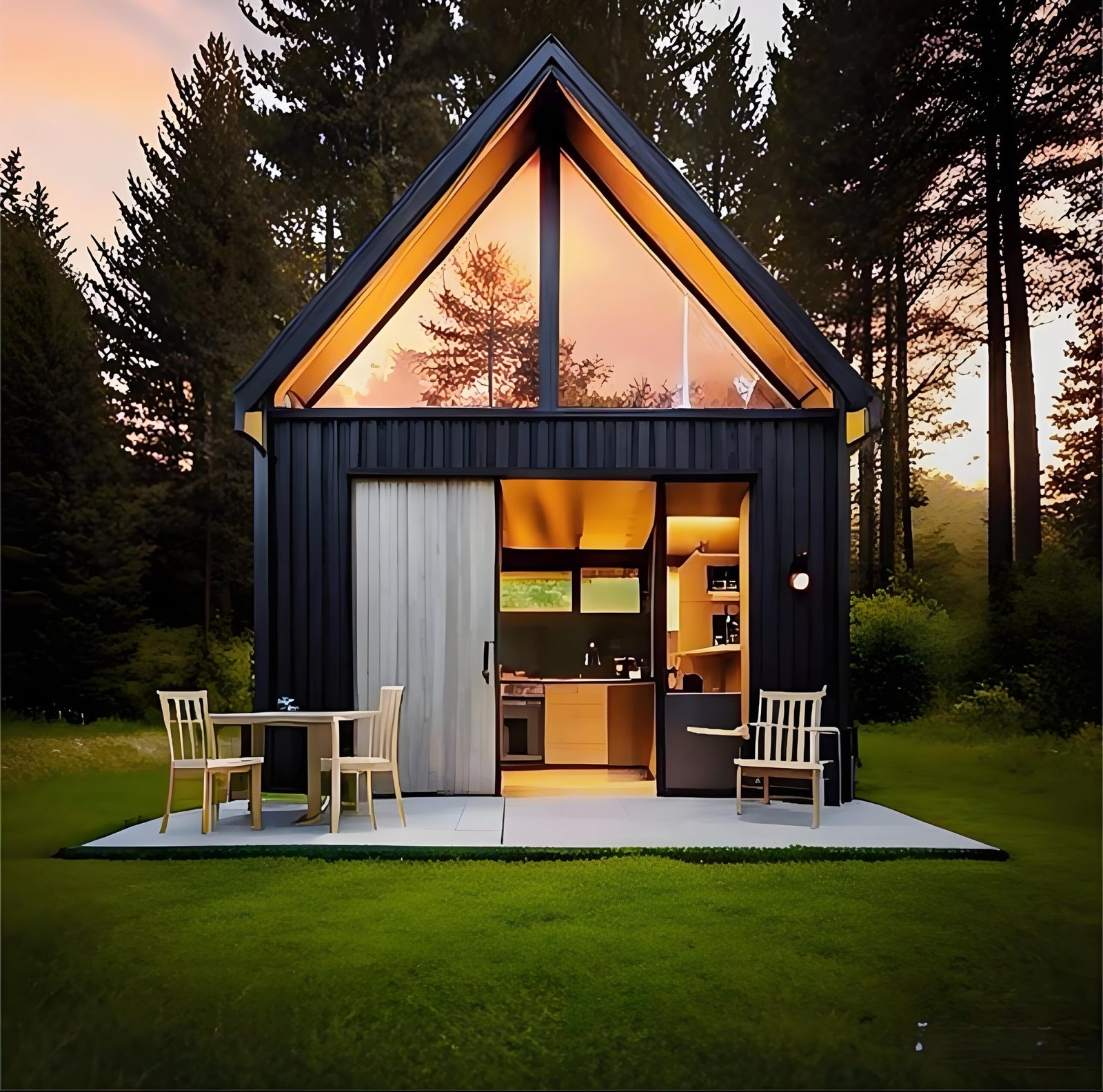 Customized Triangle Prefabricated Homes Villa Light Steel Structure Prefab Buildings House Modern Design