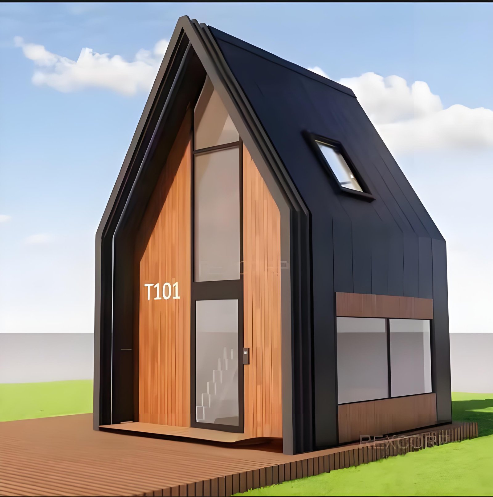 Portable Outdoor Modular Triangle Prefabricated Folding Container for Farm Cargo Warehouse Home Shed Storage for Apartment Use